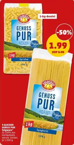 PENNY 3 GLOCKEN GENUSS PUR Teigware Angebot