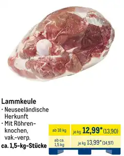 METRO Lammkeule Angebot