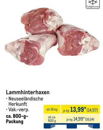 METRO Lammhinterhaxen Angebot