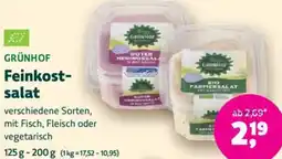 Biomarkt GRÜNHOF Feinkostsalat Angebot