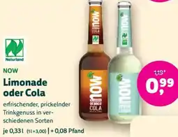 Biomarkt NOW Limonade oder Cola Angebot