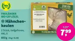 Biomarkt FREILÄNDER BIO GEFLÜGEL Hähnchenkeulen Angebot