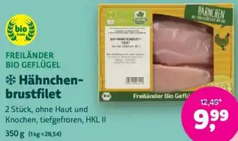 Biomarkt FREILÄNDER BIO GEFLÜGEL Hähnchenbrustfilet Angebot