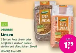 Biomarkt DENNREE Linsen Angebot