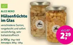 Biomarkt ALCE NERO Hülsenfrüchte im Glas Angebot