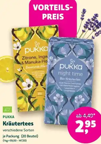 Biomarkt PUKKA Kräutertees Angebot