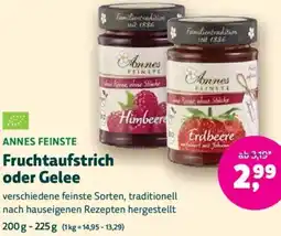 Biomarkt ANNES FEINSTE Fruchtaufstrich oder Gelee Angebot