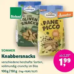 Biomarkt SOMMER Knabbersnacks Angebot