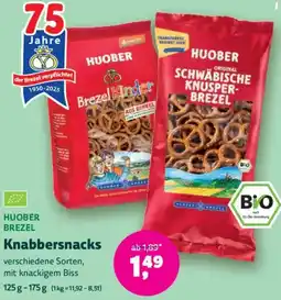 Biomarkt HUOBER BREZEL Knabbersnacks Angebot