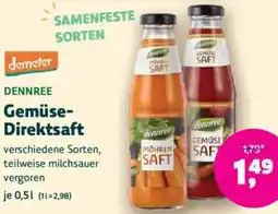 Biomarkt DENNREE Gemüse Direktsaft Angebot