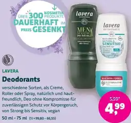 Biomarkt LAVERA Deodorants Angebot