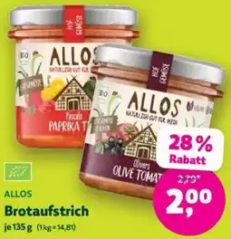 Biomarkt ALLOS Brotaufstrich Angebot