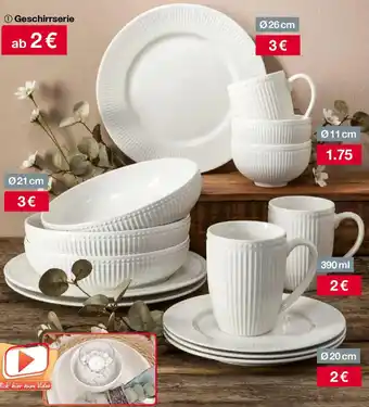 Woolworth Geschirrserie Angebot