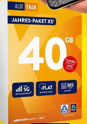 Aldi Süd Aldi Talk Jahrespaket XS Angebot