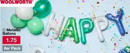 Woolworth Metallic Ballons Angebot