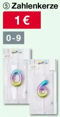 Woolworth Zahlenkerze Angebot