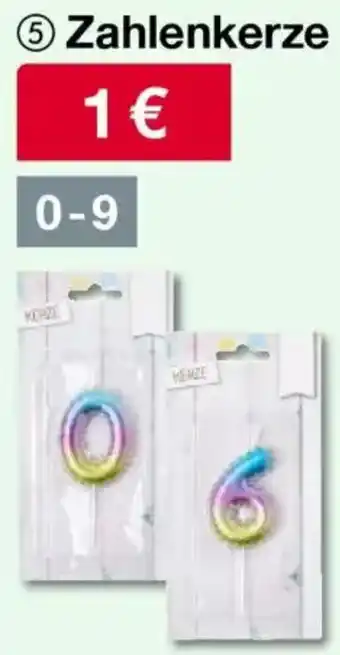Woolworth Zahlenkerze Angebot