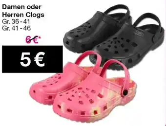 Woolworth Damen oder Herren Clogs Angebot