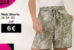 Woolworth Web Shorts Angebot