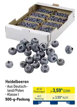 METRO Heidelbeeren Angebot