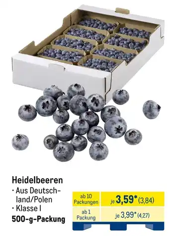 METRO Heidelbeeren Angebot