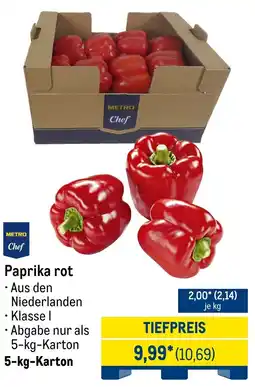 METRO METRO Chef Paprika rot Angebot