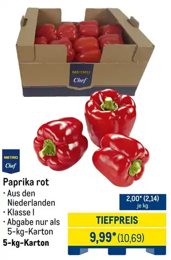 METRO METRO Chef Paprika rot Angebot