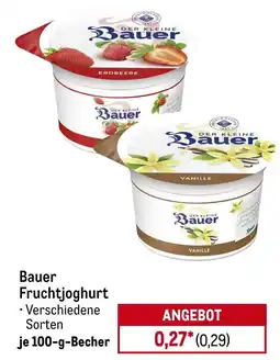 METRO Bauer Fruchtjoghurt Angebot