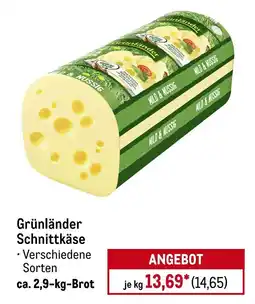METRO Grünländer Schnittkäse Angebot