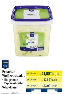 METRO METRO Chef Frischer Weiẞkrautsalat Angebot