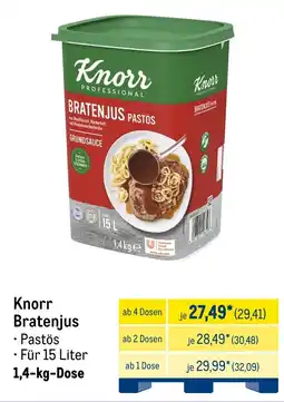 METRO Knorr Bratenjus Angebot