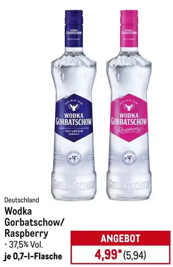 METRO Wodka Gorbatschow/ Raspberry Angebot