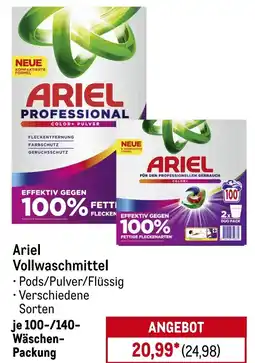 METRO Ariel Vollwaschmittel Angebot