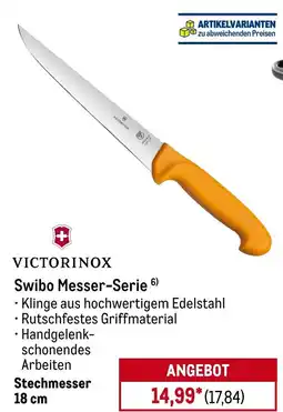 METRO VICTORINOX Swibo Messer-Serie Stechmesser 18 cm Angebot