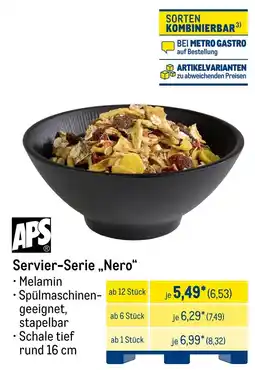 METRO APS Servier-Serie „Nero“ Angebot