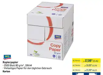 METRO aro Copy Paper Angebot