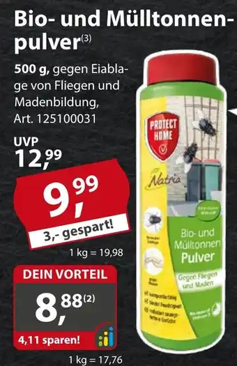 Sonderpreis Baumarkt PROTECT HOME Bio-und Mülltonnen Pulver Angebot