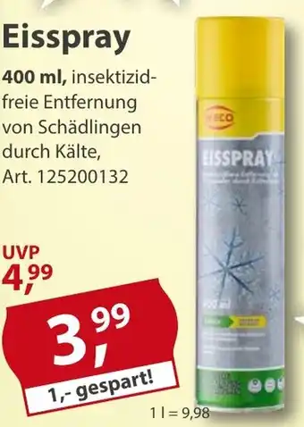 Sonderpreis Baumarkt WECO Eisspray Angebot