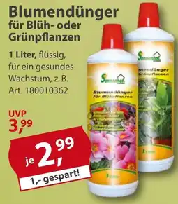 Sonderpreis Baumarkt Sonnenhof Blumendünger für Blüh- oder Grünpflanzen Angebot
