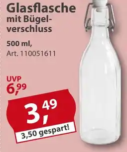 Sonderpreis Baumarkt Glasflasche mit Bügelverschluss Angebot