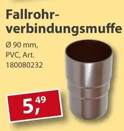 Sonderpreis Baumarkt Fallrohrverbindungsmuffe Angebot