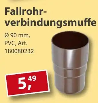 Sonderpreis Baumarkt Fallrohrverbindungsmuffe Angebot