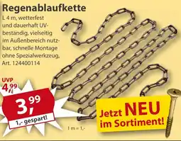 Sonderpreis Baumarkt Regenablaufkette Angebot