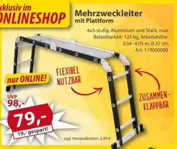 Sonderpreis Baumarkt Mehrzweckleiter mit Plattform Angebot
