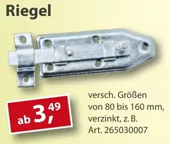 Sonderpreis Baumarkt Riegel Angebot