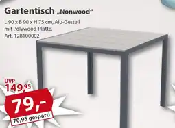 Sonderpreis Baumarkt Gartentisch ,,Nonwood" Angebot