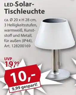 Sonderpreis Baumarkt LED-Solar- Tischleuchte Angebot