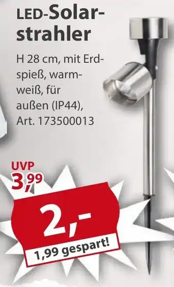 Sonderpreis Baumarkt LED-Solarstrahler Angebot