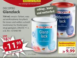 Sonderpreis Baumarkt DECOPRO Glanzlack Angebot