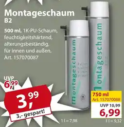 Sonderpreis Baumarkt Montageschaum B2 Angebot